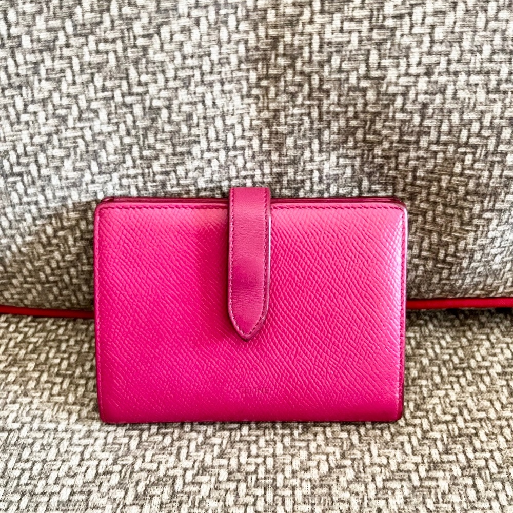 Authentic Celine pink wallet, loose snap (project wallet)
